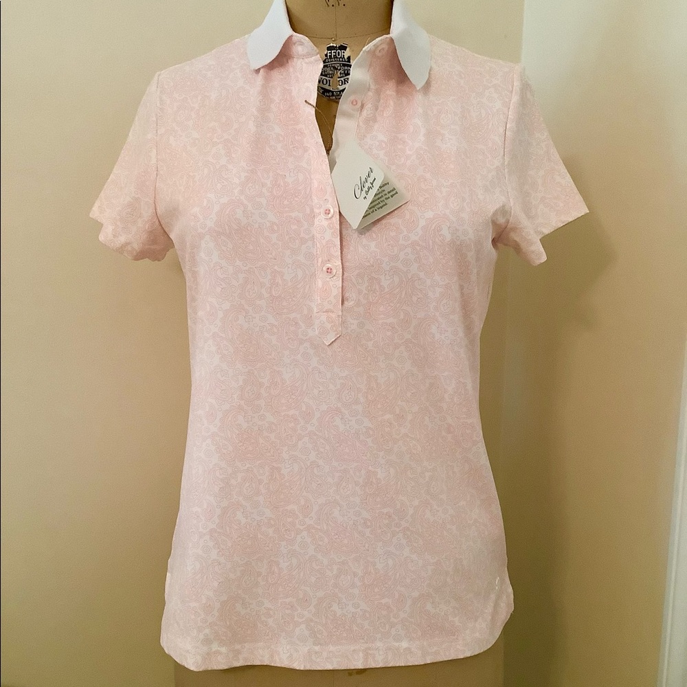 NWT Bobby Jones Clover Women’s Golf Shirt, Medium